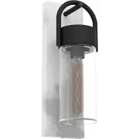 Eglo Carraro utendørs vegglampe, grå/svart/klar