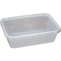 Multi Plastbakke 650 ml 120x175x50 mm Klar Nudelbakke til Microovn med Låg,250 stk/krt