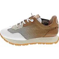 Hispanitas for woman. BHV253869 Trainers Kansas white (37), Leather, Brown, 3 to 5 cm, Laces, Casual