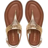 Michael Kors for woman. 40S5MAFS2M Golden Smooth Leather Sandals (37), Flat, Buckle, Casual