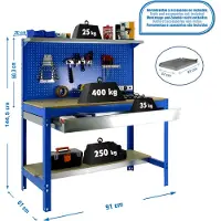 Simonwork (bancos De Trabajo) Bt3 Box Metallhylle 1445x910x610 Mm