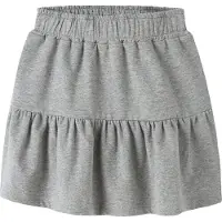 Name it Skjørt - NmfBakre - Grey Melange - - 4 år (104) - Skjørt