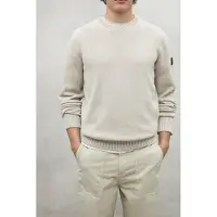 Ecoalf for man. MCMGAKNTAIL00639S25-241 Tail beige jumper (M), Casual, Organic Cotton, Sustainable
