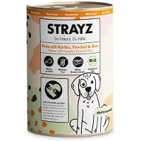 STRAYZ økologisk 6 x 400 g - Økologisk kalkun med økologisk gresskar, økologisk fennikel og økologisk ris