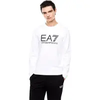 EA7 for man. 7M002278_AF22266 Core Identity sweatshirt white (3XL), Casual, Cotton, Short sleeve
