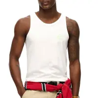 Superdry Contrast Script Ermeløs T-skjorte