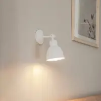 Argon Vegglampe Emoti, med 1 lyskilde, hvit
