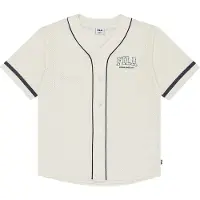 FILA T-skjorte - Villanova - Loose Mesh Baseball - Egret m. Logo - - 13-14 år (158-164) - T-skjorte
