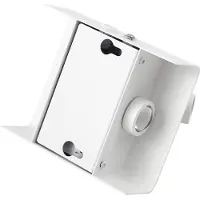 LINDBY LED-vegglampe Agit, hvit, metall, berøringsdimmer