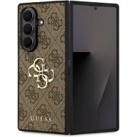 GUESS Samsung Galaxy Z Fold7 4G Big Metal Logo Hybrid-deksel - Brun