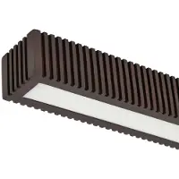 LUCANDE LED-taklampe Emara, mørkt tre, eik, dimbar