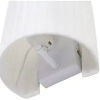 LINDBY vegglampe Virelle, hvit, tekstil, E27