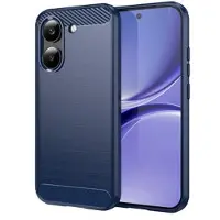 Mtp Products Xiaomi Redmi Turbo 5/Poco X8 Pro Børstet TPU-deksel - karbonfiber - blå