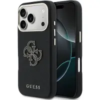 GUESS FW Resin Logo Case for iPhone 17 Pro - Svart
