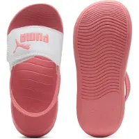 Puma Popcat 20 Backstrap Kids' Sandals, Shoes, White/Wild Pink/Wild Pink, 29