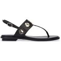 Martinelli for woman. 1535-B252Z Mazzini Leather Sandals black (35), Flat, Buckle, Casual