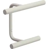 Hubsch Veggkappehenger Flip, lysegrå, bredde 20 cm, metall