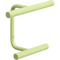 Hubsch Veggkappehenger Flip, lysegrønn, bredde 20 cm, metall