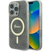 GUESS IML 4G MagSafe-etui for iPhone 16 Pro - brun