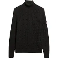 Superdry Slouchy Cable Genser Med Høy Hals
