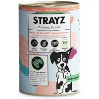 STRAYZ økologisk 6 x 400 g - Økologisk laks med økologisk potet, økologisk spinat & økologiske bær
