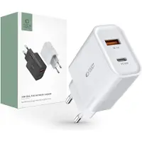 Tech-Protect C30W nettverkslader PD 30W QC 3.0 2-porter hvit