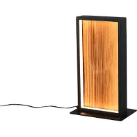 TRIO LED-bordlampe Kalea, høyde 30 cm, trefarget, tre