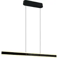 TRIO LED-hengelampe Arcola, svart, lengde 115 cm, CCT, 2 lyskilder