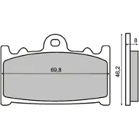 RMS Beauty Suzuki Cobra 250cc 225101153 Sintrede Bremseklosser