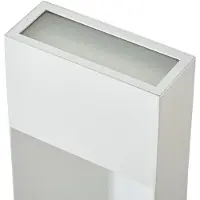 LUCANDE LED-gatelampe Kaholo, lysegrå, 90 cm, IP44