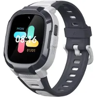 Mibro Kids P6 - Smartklokke med stropp - håndleddstørrelse: up to 248.5 mm - display 1.4 - 128 MB - Bluetooth, Wi-Fi, LTE - 4G - 2 megapiksel kamera - grå