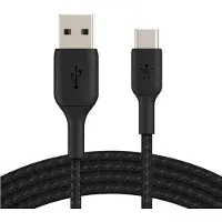 Belkin BoostCharge USB-A to USB-C Cable - Braided - 2m - Black
