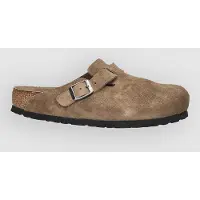 Birkenstock for woman. 1030814 Brown Boston Soft Footbed Leather Clogs (Regular Fit) (38), Flat, None, Casual