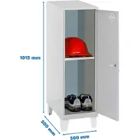 Simonlocker Montadas Dism.mini+ban+pies Skap 1015x300x500 Mm