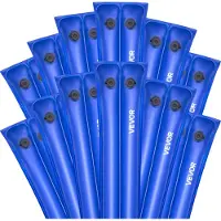 Vevor Vannposer til bassengtrekk, 12 pakker 2380 mm, vannslanger til bassengtrekk med dobbeltkammer, 0,4 mm tykke PVC-poser med vekter og lekkasjesikker skrukork, for nedgravde bassengtrekk, vinterluk