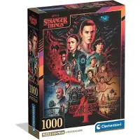 Clementoni Puslespill Stranger Things - S04, 1000 brikker 2D Puslespill