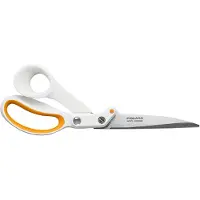 Fiskars 1070082, Voksen, Figurklipping + rett klipping, Enkel, Oransje, Hvit, Rustfritt stål, Kunst- og håndverkssaks