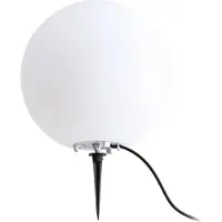 LINDBY kuleformet lampe Valyra, Ø 30 cm, IP54, jordspyd