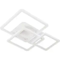 FISCHER&HONSEL GMBH LED-taklampe Gelder, sandhvit, lengde 65 cm, metall, RGBW, CCT