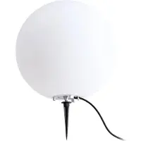 LINDBY kuleformet lampe Valyra, Ø 40 cm, IP54, jordspyd