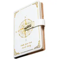 INF Passordnotatbok - Låsbar journal for personvern White