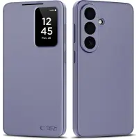 Tech-Protect Samsung Galaxy S26 Smart Clear View Flip-etui med kortspor - Lilla