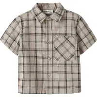 Name it Skjorte - NmmHowie - Chateau Gray/CHECK - - 6 år (116) - Skjorte
