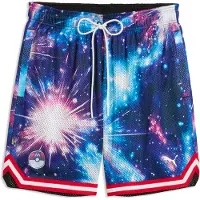 Puma x POKÉMON Mewtwo Relaxed Basketball Shorts Men, Sports, Black/Aop, XL