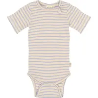 Petit Piao Body k/e - Rib/Modal - PpSky - Cosmic Sky Striped - - 2 år (92) - Kortermet body