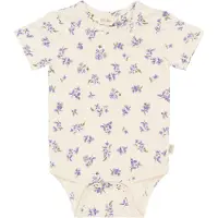 Petit Piao Body k/e - PpStar - Eggnog Viola AOP - - 68 - Kortermet body
