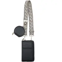 INF Kvinners skulderveske Crossbody mobiltelefonveske Black