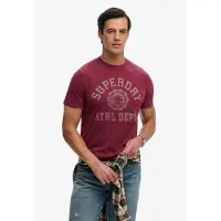 Superdry for man. M1012363A Vintage Relaxed T-shirt burgundy (L), Casual, Cotton, Short sleeve
