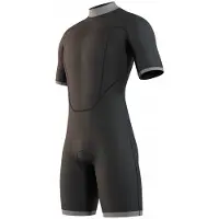 Mystic Brand Flatlock 3/2mm Kortermet Shorty Med Glidelås Bak