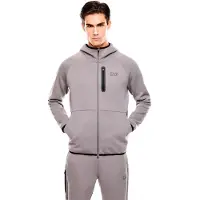 EA7 for man. 7M001598_AF20845 Gray Natural Ventus Sweatshirt (XXL), Casual, Grey, Cotton, Long sleeve